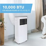 Perfect Aire 10,000 BTU Portable Air Conditioner, 115V, 215 sq.ft, R32