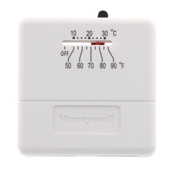 Honeywell Home TS812A1007 Low Voltage Mercury-Free Thermostat with Positive Off, Heat Only, °C/°F - PureFilters.ca