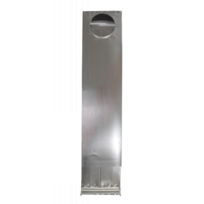 Dundas Jafine Space Saver Aluminum Duct, 90° Inlet x 90° Outlet