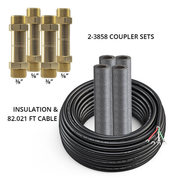 MRCOOL DIYCOUPLER-38 + DIYCOUPLER-58 (Two Sets) w/ 75 ft of Communication Wire (DIYCOUPLER-3858K75)