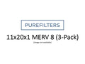 Pleated 11x20x1 Furnace Filters - (3-Pack) - MERV 8, MERV 11 and MERV 13
