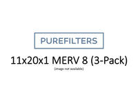 Pleated 11x20x1 Furnace Filters - (3-Pack) - MERV 8, MERV 11 and MERV 13 - PureFilters