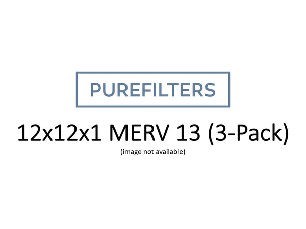 Pleated 12x12x1 Furnace Filters - (3-Pack) - MERV 8, MERV 11 and MERV 13 - PureFilters