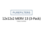 Pleated 12x12x2 Furnace Filters - (3-Pack) - MERV 8, MERV 11 and MERV 13 - PureFilters