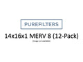 Pleated 14x16x1 Furnace Filters - (12-Pack) - MERV 8, MERV 11 and MERV 13