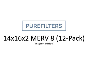 Pleated 14x16x2 Furnace Filters - (12-Pack) - MERV 8, MERV 11 and MERV 13