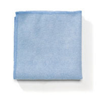Rubbermaid Light Microfiber Cloth, Blue, 12" x 12"
