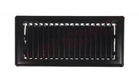 Imperial Louvered Floor Register/Vent Cover, 4" x 10", Black
