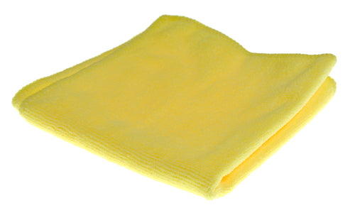 Globe Microfiber Cloth, Yellow, 14" x 14"