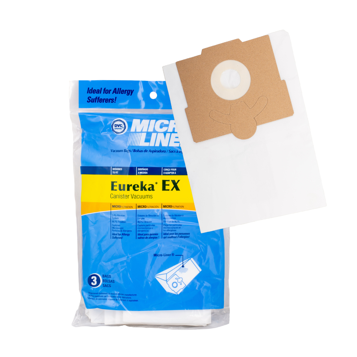 Eureka Vacuum Bag Type EX, Pack of 3 [Fits Eureka Canister Vacuum