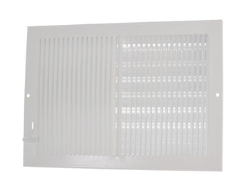 Imperial Two-Way Sidewall Shutter Register/Vent Cover, 12" x 8", White