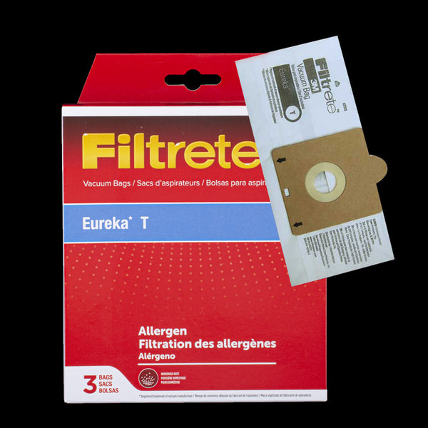 67713 Eureka T Bag 3M Filtrete Fits Models Eureka* Rally* 2 and Maxima* (970, 980 Series) Canisters. Pack of 3 Bags - PureFilters