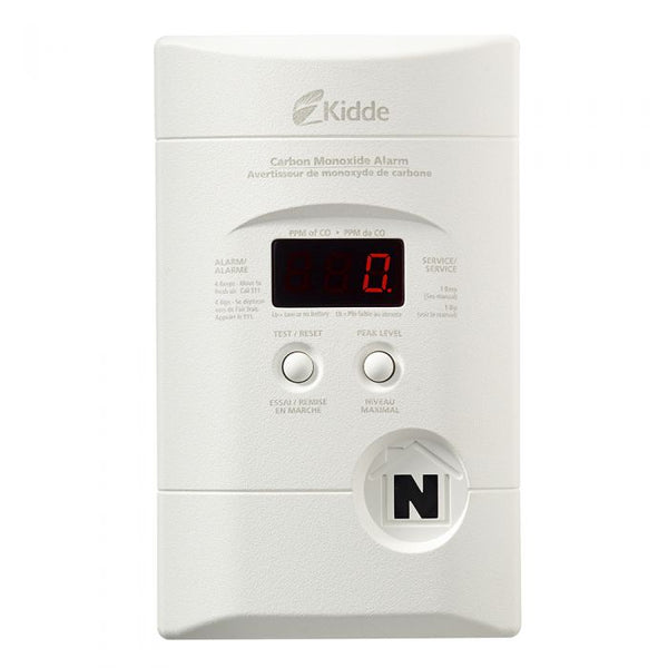 Kidde Plug In Carbon Monoxide Alarm With Digital Display, Battery Backup