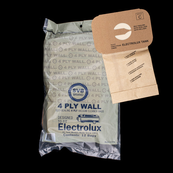 BA10/26 Electrolux Paper Bags 4 Ply, 12 bags per pack, Fits All Canister Models Since 1952 - PureFilters