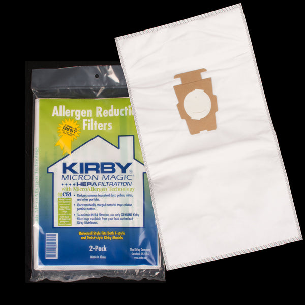 BA10/83 Kirby OEM Paper Bag 2 Pack Sentria Style F Micron Magic HEPA Allergen Reduction Filters G10 Fits Newer Sentria F Models 2009 and Newer Avalir - PureFilters
