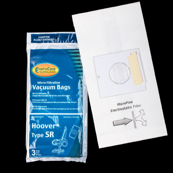 BA1542 Hoover Type SR Paper Bag Microlined 3 Pack 401011SR 59134122-R2 SH30010 Maytag Legacy - PureFilters