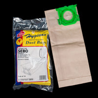 BA2650 Qualtex Paper Bag Pack of 10 for Sebo Windsor Canister Vacuums Models K1, K2, & K3 - PureFilters
