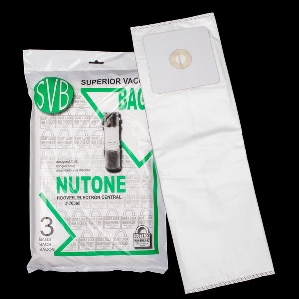 BA70390 Nutone Broan Electron SC190 SC300 SC600 CX450 SVB Central Dustlock Bags Best Quality Multi Ply Hoover Canavac Fit All Eureka CV2 **3 Pack** - PureFilters