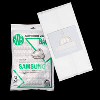BA70601 Samsung Dustlock Bag 5100 5115 5913 6313 Canister 3 Pack SVB Best Quality Multi Ply Also Fits BISSELL Butler Revolution Using Original Bag VP-95B JOHNNY VAC Barracuda Hydrogen Jazz Rosy Shark EP754C - PureFilters