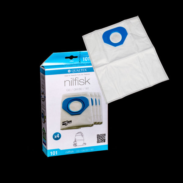 Qualtex BA960016 Qualtex HEPA Microfibre Bag Pack of 4 for Nilfisk G Series ...