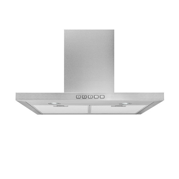 Broan® 30-Inch Convertible Wall-Mount T-Style Chimney Range Hood, 450 Max CFM, Stainless Steel