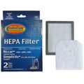 F13910 Envirocare Brand Riccar Simplicity HEPA Filter 2 Pack 1500P 1500S 1500M S18 S20 S24
