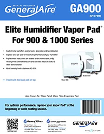 Generalaire GA900 Humidifier Pads - PureFilters