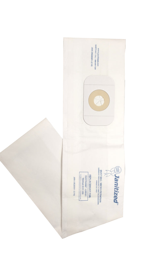 JAN-DB28501-2(10) Janitized Paper Bag Dustbane 28501 Targa ECO 330 Micro Filter OEM# 28501 **Case of 10 10pks** - PureFilters