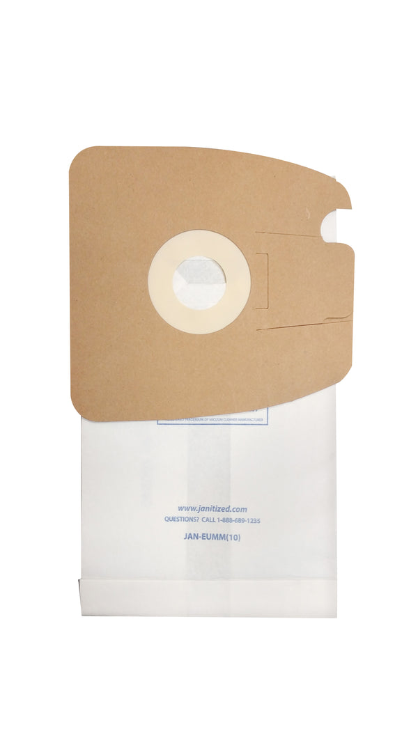 JAN-EUMM(10) Janitized Paper Bag Eureka MM - Fits Eureka 3670 - 3690 Mighty Mite Canisters Case Of 10 10pks Sanitaire OEM# 60295 60296 60297 - PureFilters