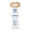 JAN-ORDUAL(3) Janitized Paper Bag Oreck Standard (Dual Stack) Model# 1600HY Upright Case Of 12 3pks DS1600 DS1700