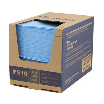 SaniWorks Deluxe Disposable Towels, 13" x 21", Blue, 100/Box