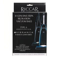 RAH-6 Riccar OEM HEPA Bag Pack of 6 Type A for Vibrance Upright Models R20E R20ENT R20SC VIBPBP VIBCBP VIBP VIBDL VIBST VIBCL VIBE VIBENT VIBCNT, R Series, 4000 Series, & 8000 Series