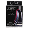 RBH-6 Riccar OEM HEPA Bag Pack of 6 Type B for 8000, 8900, & 8925 Series Upright Models *Also Fits Simplicity 7 Series*