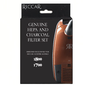 RF17G Riccar OEM Filter Set with Genuine HEPA Exhaust & Granulated Charcoal Filters for Canister Vacuums Immaculate Impeccable 1700 1800 *also fits Simplicity models GUSTO MOXIE S30 S36 S38*