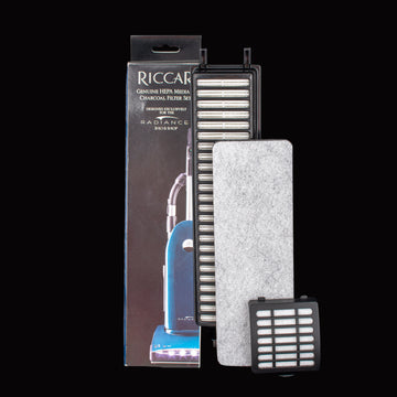 RF40G Riccar OEM Filter Set with HEPA Exhaust, Granulated Charcoal, & Motor Filters for Radiance Upright Vacuum Models R40 & R40P *Also Fits Simplicity Synergy Models S40 S40P*