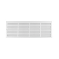 Imperial Return Air Baseboard Grille/Vent Cover, 18" x 8", White