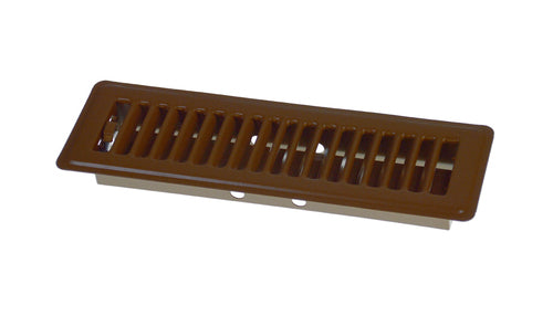 Imperial Louvered Floor Register/Vent Cover, 2-1/4" x 10", Brown