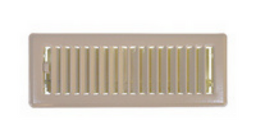Imperial Louvered Floor Register/Vent Cover, 3" x 10", Almond