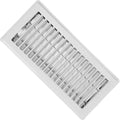 Imperial Louvered Floor Register/Vent Cover, 4" x 12", White