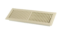 Imperial Louvered Floor Register/Vent Cover, 4" x 14", Almond