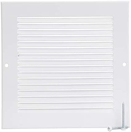 Imperial Sidewall Grille/Vent Cover, 6" x 6", White