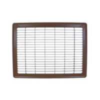 Imperial Return Air Floor Grille/Vent Cover, 10" x 14", Brown