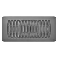 Imperial Louvered Floor Register/Vent Cover, 4" x 10", Grey