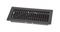 Imperial Louvered Floor Register/Vent Cover, 4" x 10", Pewter