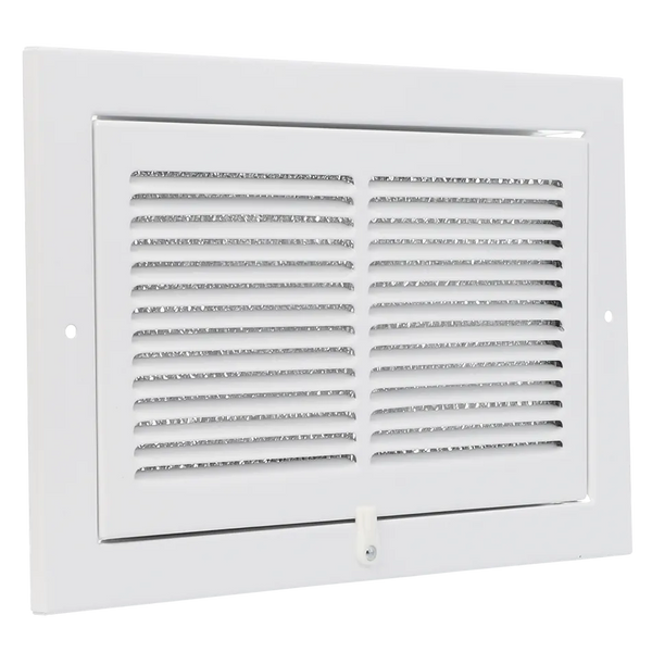 Imperial Sidewall Grille With Filter Rack/Vent Cover, 10" x 6", White