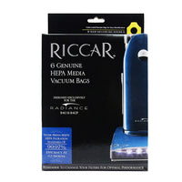 RPH-6 Riccar OEM HEPA Bag Pack of 6 Type P with Yellow Collar for Radiance Upright Vacuum Models R40P & R40 *Also Fits Simplicity Synergy models S40P S40* - PureFilters