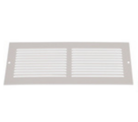 Imperial Sidewall Grille/Vent Cover, 12" x 4", White
