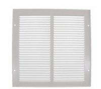 Imperial Sidewall Grille/Vent Cover, 10" x 10", White