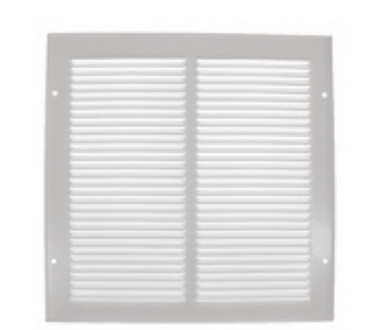 Imperial Sidewall Grille/Vent Cover, 10" x 10", White