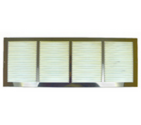 Imperial Sidewall Grille/Vent Cover, 24" x 8", Polished Brass